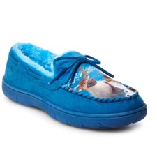 NWT Disney Frozen 2 Characters Moccasin Blue Slipper Men Size 9-10 Wm Size 11-12
