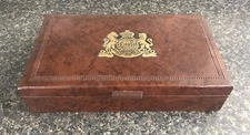 Phillip Morris PM & Co. Veni-Vidi-Vici Cigar Box w/ Hinged Lid 11.5" x 6.5"