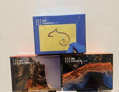 3 x MEL Science Lite Chemie-Kits, Kinder 10+ werkseitig versiegelt Wissenschaft Lernen