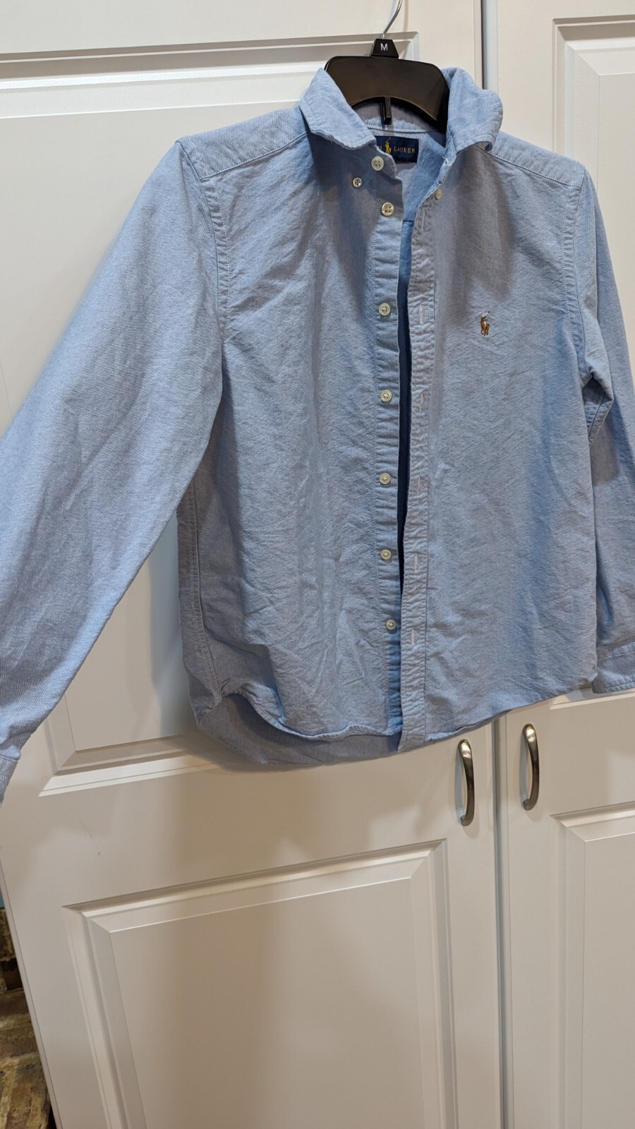 Ralph Lauren Button Down Solid Blue Polo - image 4