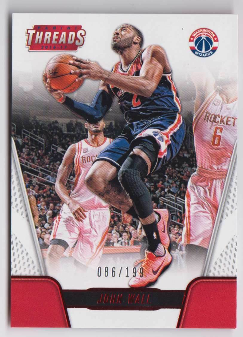 2016-17 Panini Threads Century Proof Red #104 John Wall 086/199 Wizards