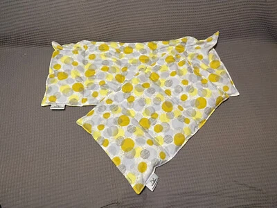 DIE IDEENBIENE Körnerkissen gelb graue Kreise / 40x25cm / 60x25cm / Wärmekissen