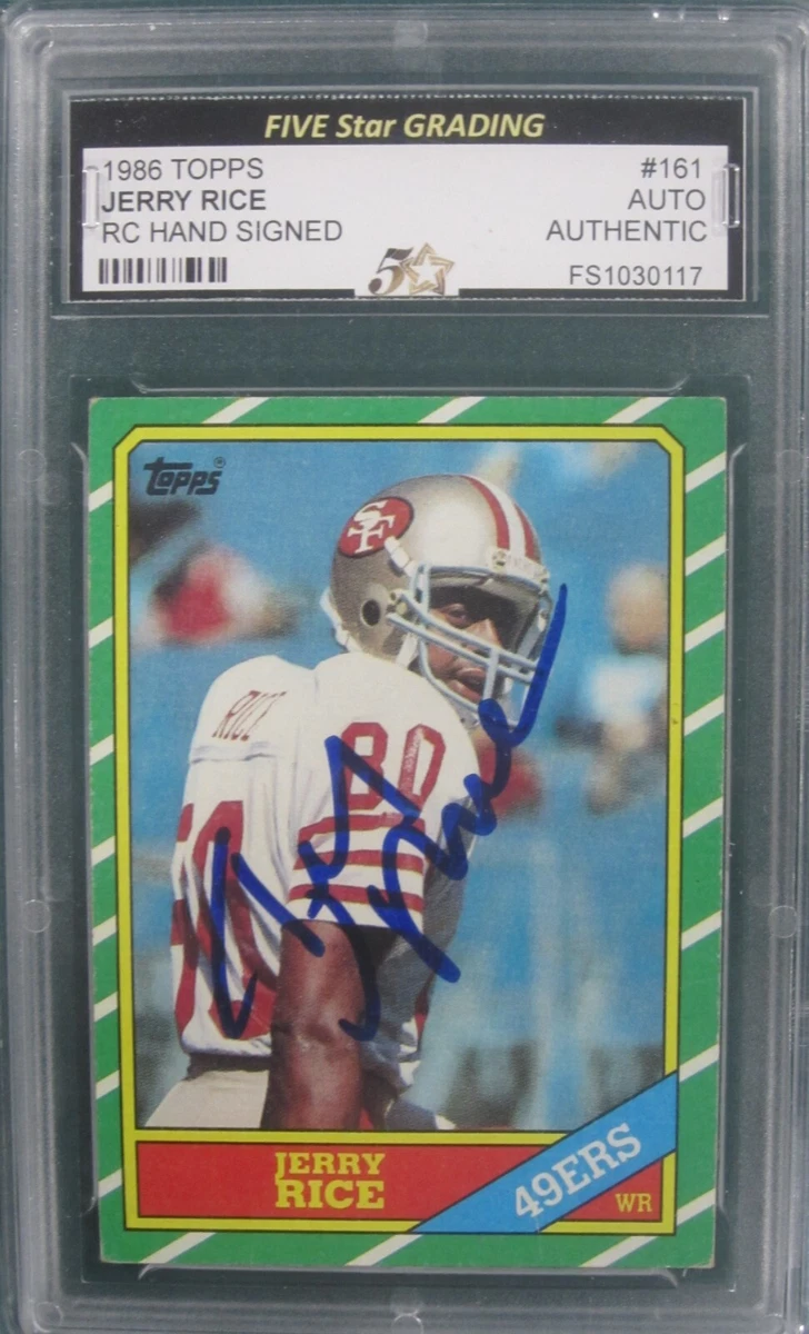 Jerry rice on sale rookie card