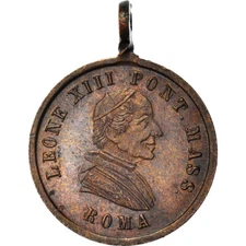 [#181229] Vatican, Medal, Léon XIII, S. Pietro-S. Paolo, Religions & beliefs, MS