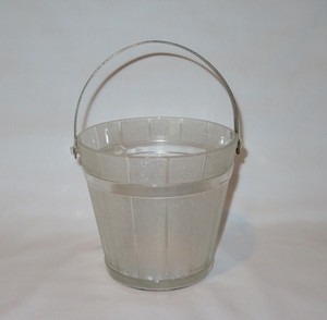 glass bucket with handle