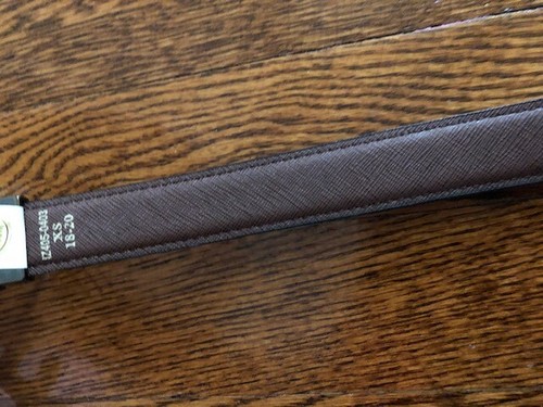 IZOD BOYS Black & Brown Reversible PVCLeather Silver Buckle Boys Belt XS 18-20 - Picture 5 of 8