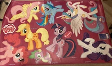 My Litte Pony Images Fathead! - Full Sheet of 10 Large Reuseable Stickers!