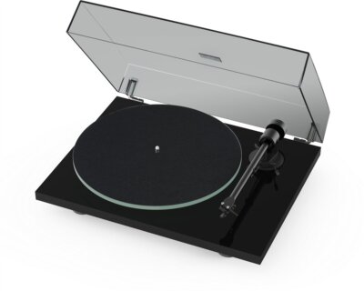 Pro-Ject Plattenspieler T1 EVO Phono Schwarz Hochglanz incl Phonovorverstärker