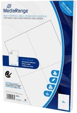 1000 Mediarange Etiketten Label selbstklebend A6 105 x 148 mm auf 250 A4 Bogen