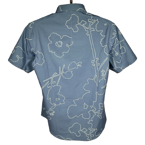 Lululemon Airing Easy Camp Collar Short Sleeve Shirt Size M Blue New NWT - Picture 3 of 7