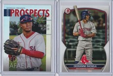 2023 Bowman CEDDANNE RAFAELA Boston Red Sox Base & MODERN PROSPECTS REFRACTOR 2
