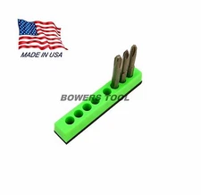 Mechanics Time Saver 8 Slot 1/4 in Magnetic Hex Bit Holder Organizer MTS USA