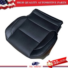 Driver Side Bottom Leather Seat Cover For 2014 - 2019 Chevy Silverado Ltz- Black