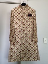 Embroidered Gold Sherwani New Size 38 