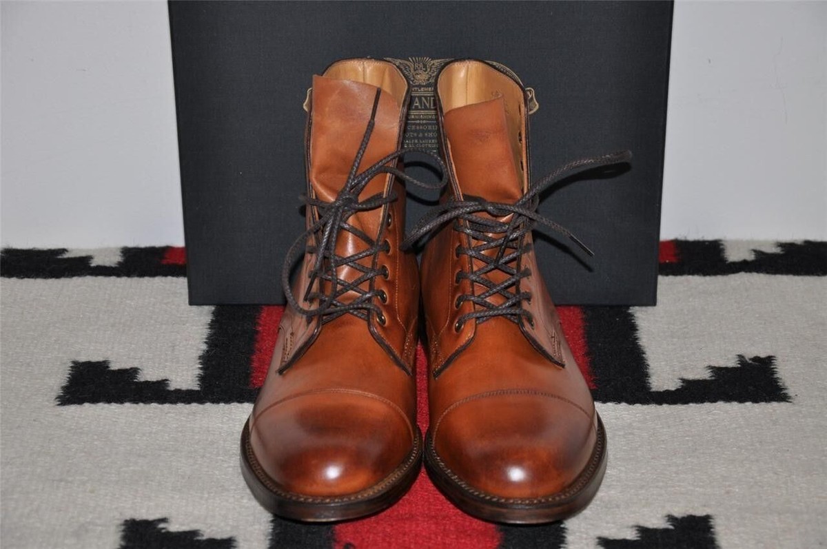 【美品】RRL ブーツ MADE IN ENGLAND サイズ9.5D Ralph Lauren RRL Made In England Livingstone Brown Leather
