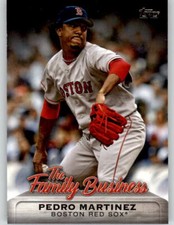 2019 Topps Update PEDRO MARTINEZ The Family Business Insert Red Sox #FB-21