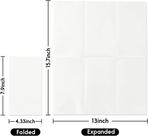 Premium Quality 600 Pack 3-Ply Disposable Paper Napkins for Events and Weddings - Picture 5 of 9