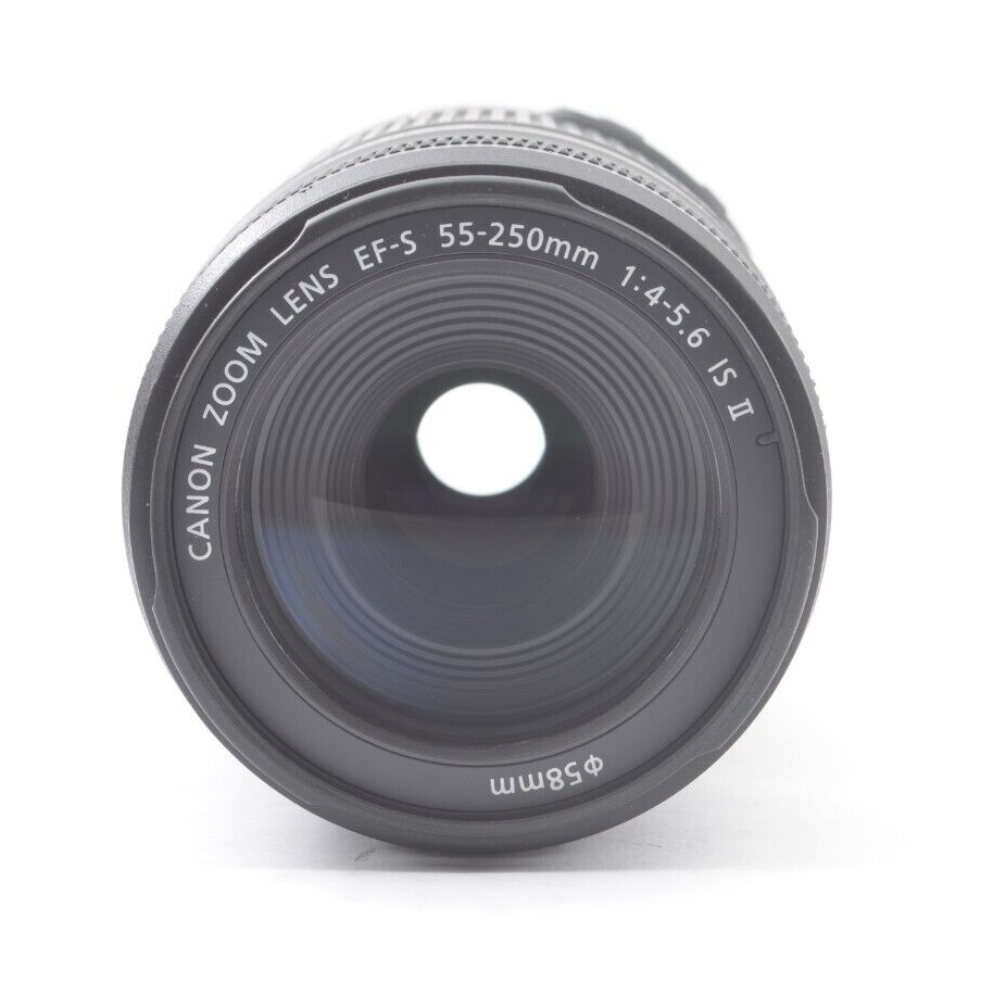 Top Mint】 CANON EF-S 55-250mm f/4-5.6 IS Ⅱ Telephoto Zoom Lens