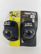 187 Killer Pads Skateboard Pro Elbow Knee Pads Black Size L/XL