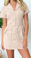 Ces Femme Y2K Academia Preppy size L corduroy mini dress  R