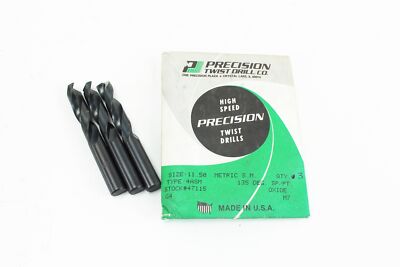 PRECISION TWIST DRILL Type 4ASM 135 DEG Size 11.50 Bohrer Kit 3x Stück 