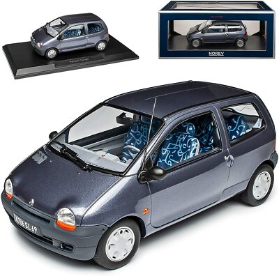 Renault Twingo 1995 Grey Meteor Norev 185298 1/18 Metal Phase Un Grey 