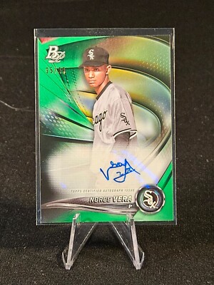 2022 Bowman Platinum Norge Vera #TOP-99 Green Auto /99 RC WHITE SOX