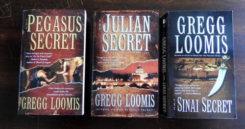 Gregg Loomis: Pegasus Secret, Julian Secret & Sinai Secret; PB, Fiction, Mystery - Picture 1 of 3