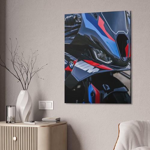 BMW Inspired M1000RR High Resolution Museum Quality Vertical Motorcycle Canvas P - Picture 3 of 10