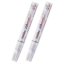 Overseas Permanent Paint Pens White Markers - 2 1 Count Pack of 2 ,