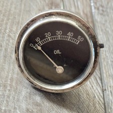 Vintage Ac 0 - 50 Oil Pressure Gauge 858226 Untested For Parts Repair