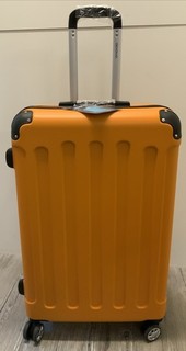 BEIBYE Hartschalen Trolley ORANGE 4 Zwillingsrollen ca.48x77x25cm (L3 D2
