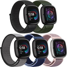 AVOD Nylon Bands Compatible with Fitbit Versa 4/Sense 2/Versa 3/Fitbit Sense,...