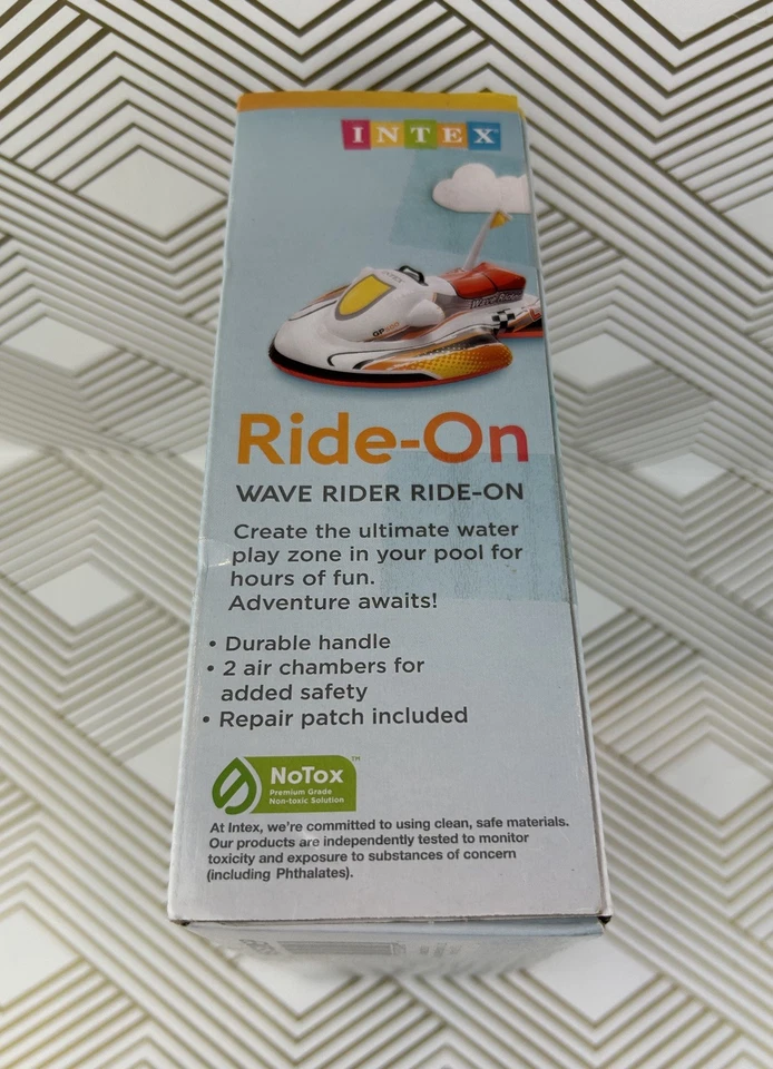 NIB Intex Wave Rider Ride-On Jetski: Aquatic Pool Float 46" X 30.5" - Image 4 of 4