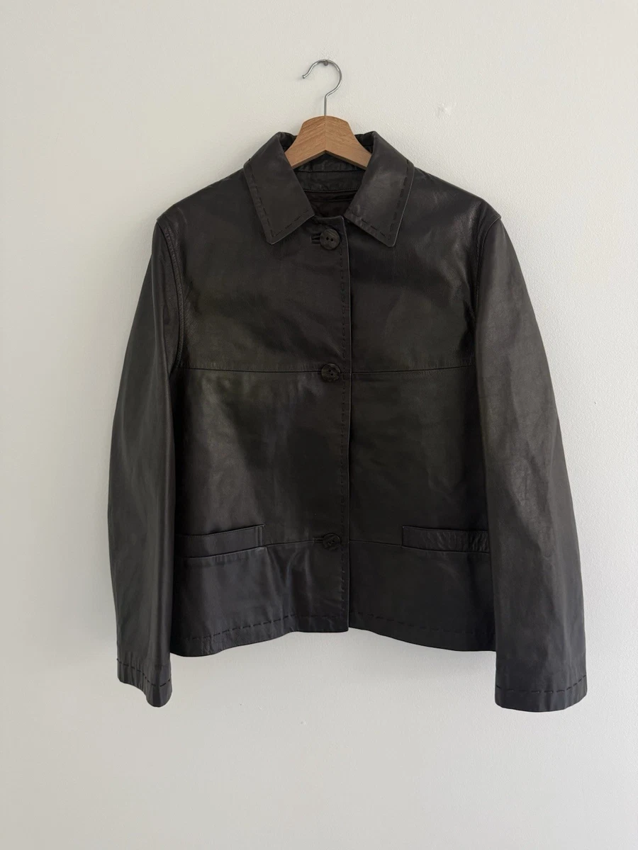 Max Mara Coats, Jackets & Vests Leather Outer Shell for Women for