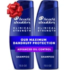 Dandruff Defense Shampoo 2 Pack for Oil Control and Clinical Strength Relief