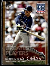 2019 Topps #GP-50 Roberto Alomar 150 Years of Baseball - Gold #D /50