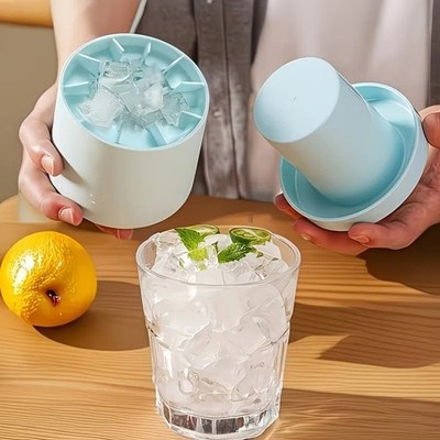 Ice Bucket Cup Mold Ice Cubes Tray Food Grade Quickly Freeze Silicone Creative