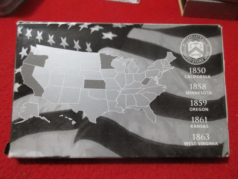 2005-S State Quarters SILVER Proof Set 5 piece set NIB  OGP            #MF-T5881 - Image 2 of 4