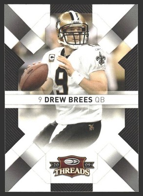 Drew Brees #62 2009 Donruss Threads New Orleans Saints