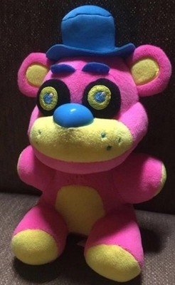 Blacklight Pink Freddy Fazbear Five Nights At Freddy's 8'' Plush FNAF Funko 2017
