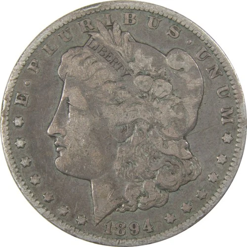 1894 O Morgan Silver Dollar F Fine Details $1 Coin SKU:I24350