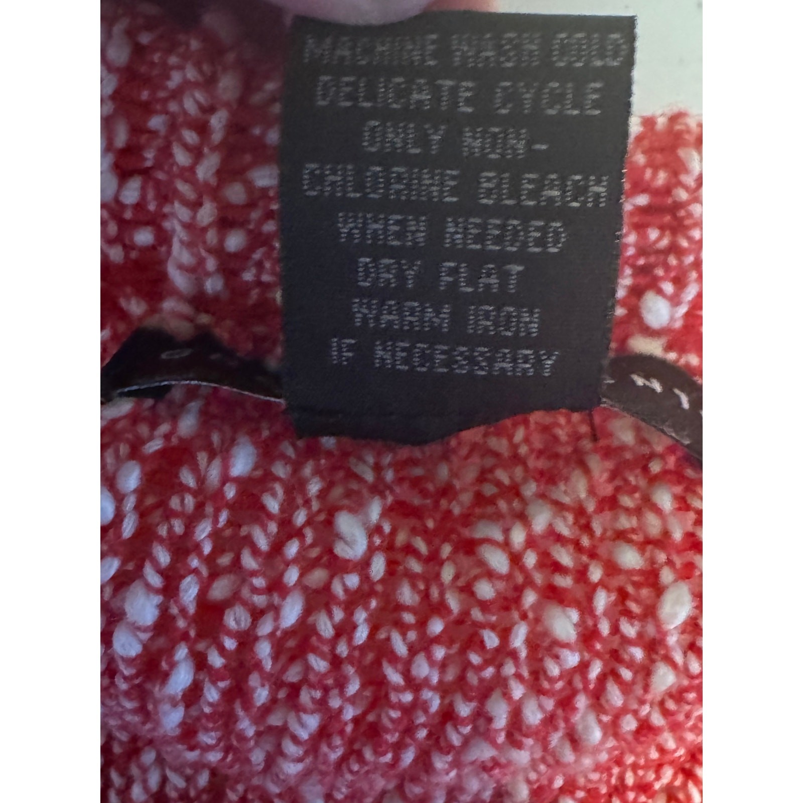 Grace Elements Red Textured Zip Front Cotton Card… - image 5