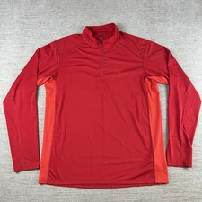Arc'teryx Lightweight 1/4 Zip L/S Men's Size L Red Performance Stretch Gorpcore