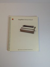 Apple ImageWriter II Owner's User Manual Guide Computer Spiralbound Book Japan
