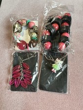 Job Lot Bundle of Mixed Pink Necklaces Costume Jewellery