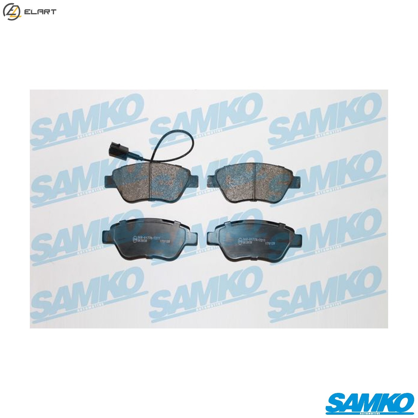 BRAKE PAD SET DISC BRAKE 5SP1225 FOR ALFA ROMEO FIAT FIORINO/Box/Body/MPV 1.4L