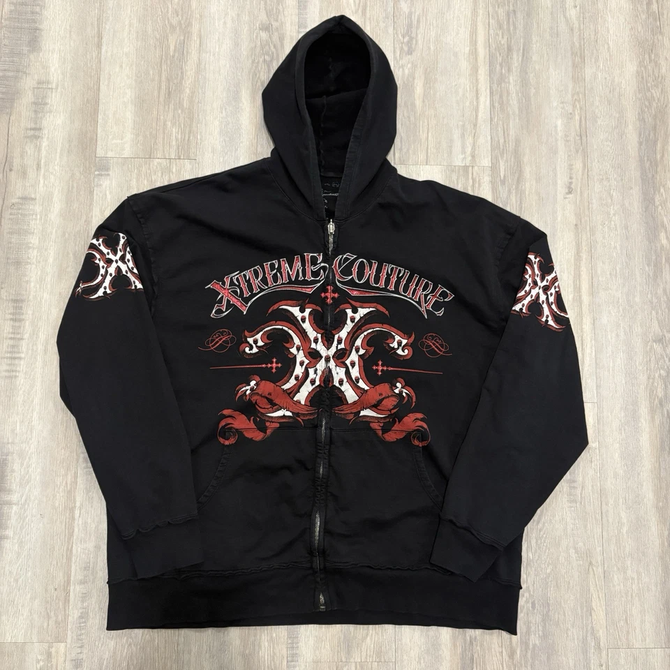 Jessie Pinkman Xtreme Couture Grunge Y2K Zip Up Hoodie 3XL Foto 2 de 3