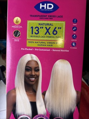 Human Hair 13X6 Lace Front Wig NEW color 613L Pre plucked And HD Lace