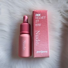 Peripera Ink Velvet Lip Tint 27 Strawberry Nude Long Lasting Matte Liquid, New